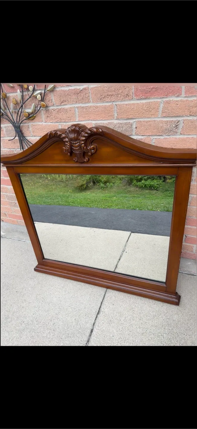 Beautiful Large Mahagony Wood Mirror - photo 5