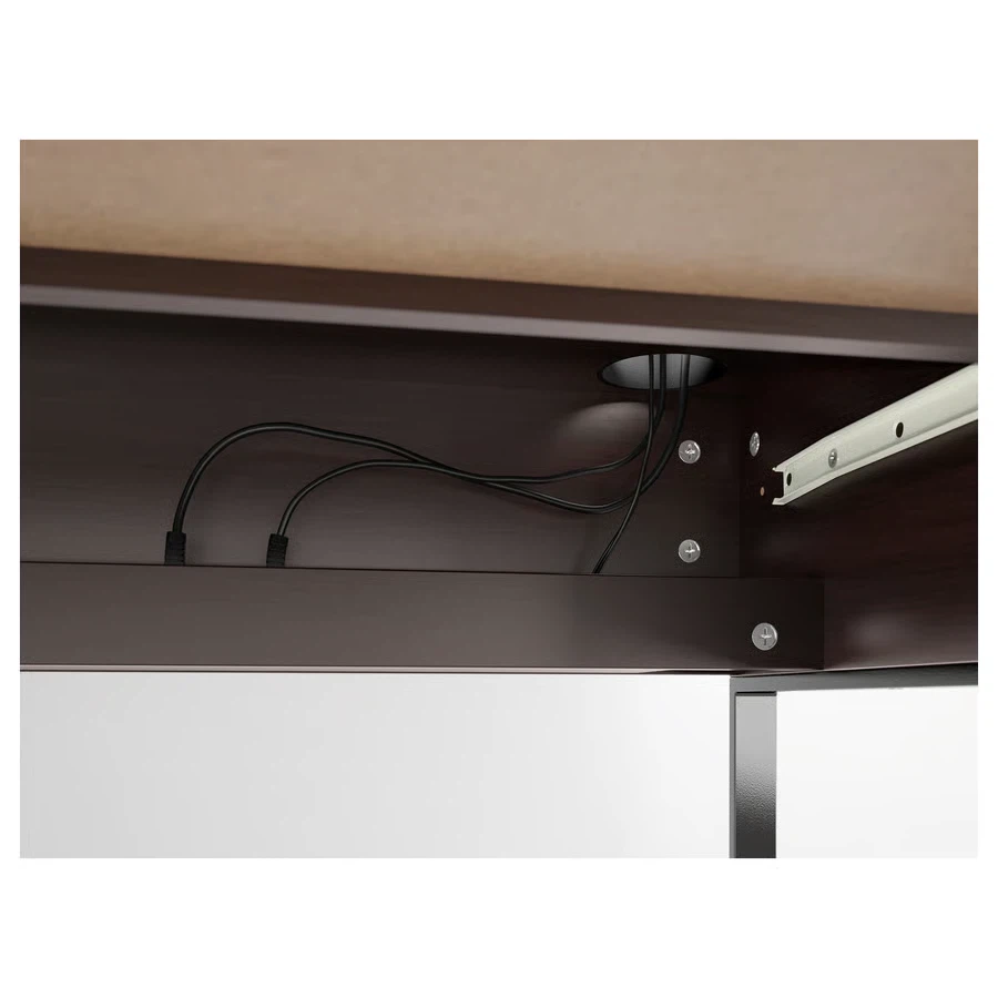IKEA MICKE Desk, 55” Dark Brown - photo 4