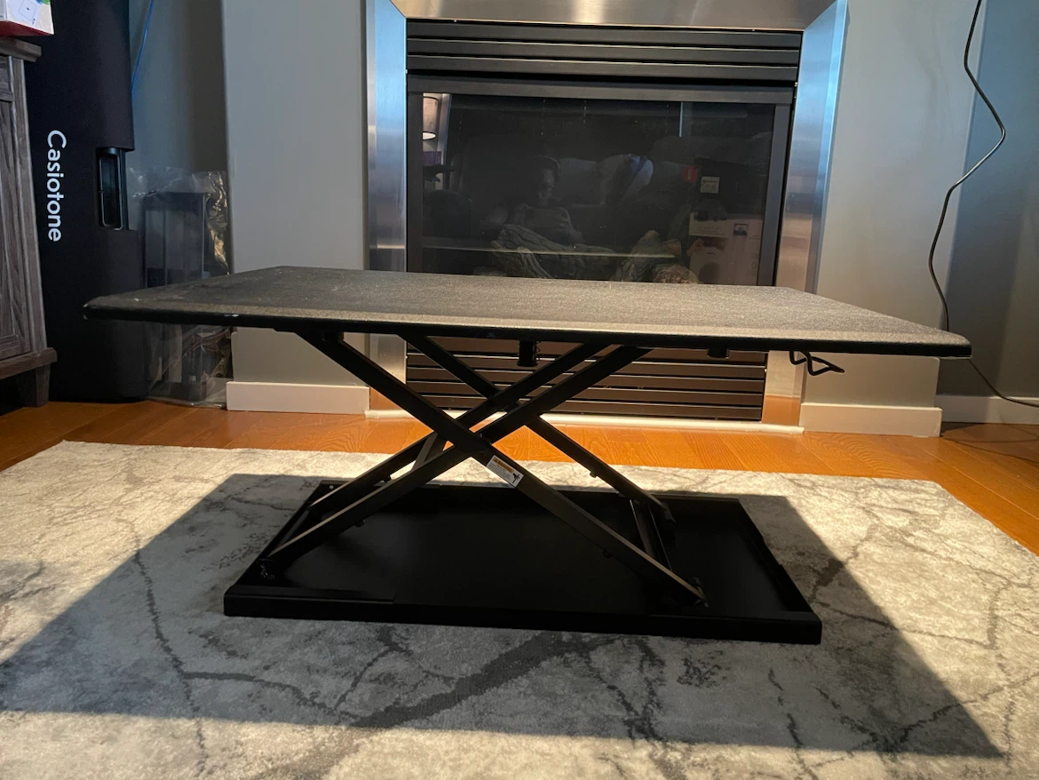 Luxor Pneumatic Standing Desk Converter- Black - photo 3