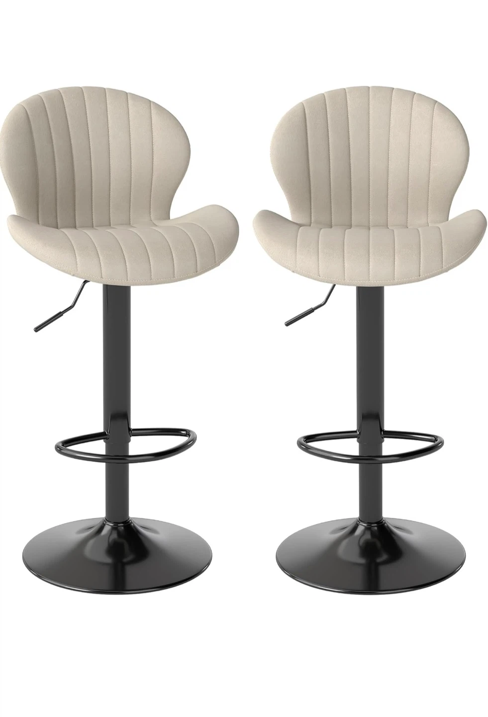 Set of 2 Beige Bar Stools// NEW - photo 4
