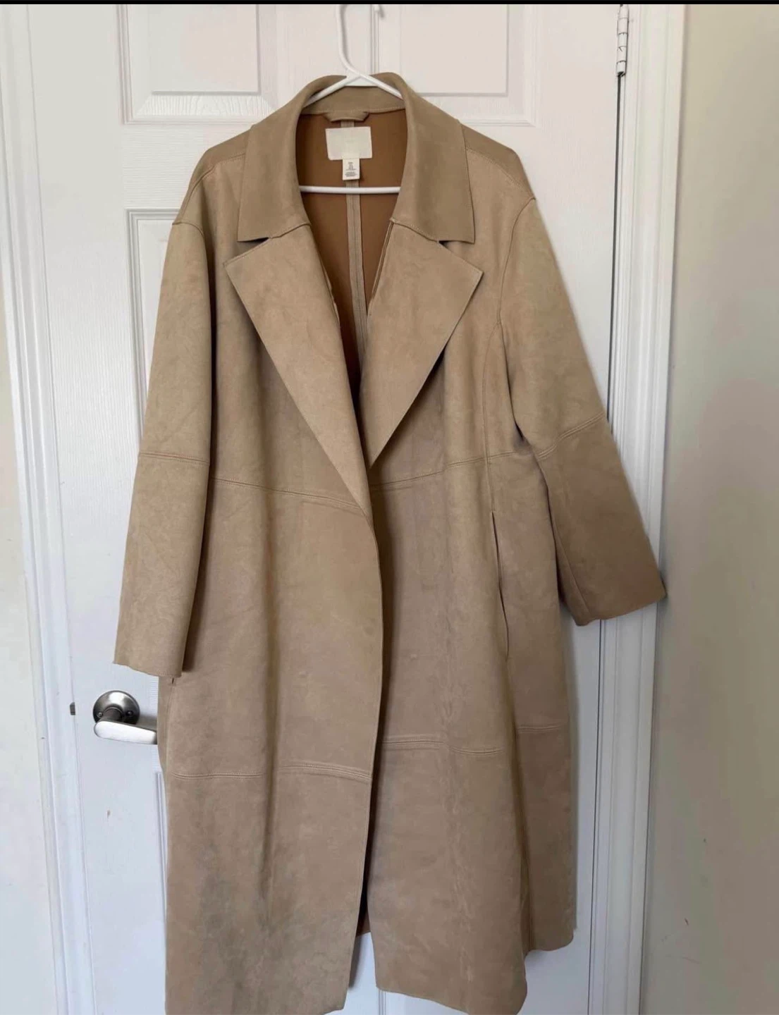 H&M Suede Trench Coat