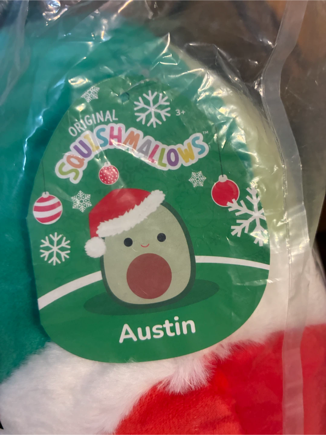 New Sealed Squishmallows Christmas 12" Austin Avocado Plush Toy - photo 2