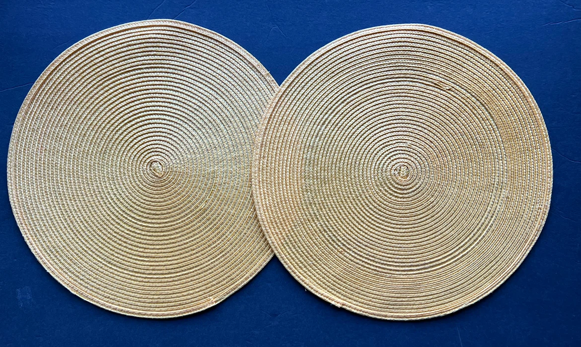 Round Woven Placemats (Set of 2)