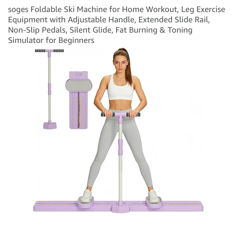New soges Foldable Ski Machine for Home Workout