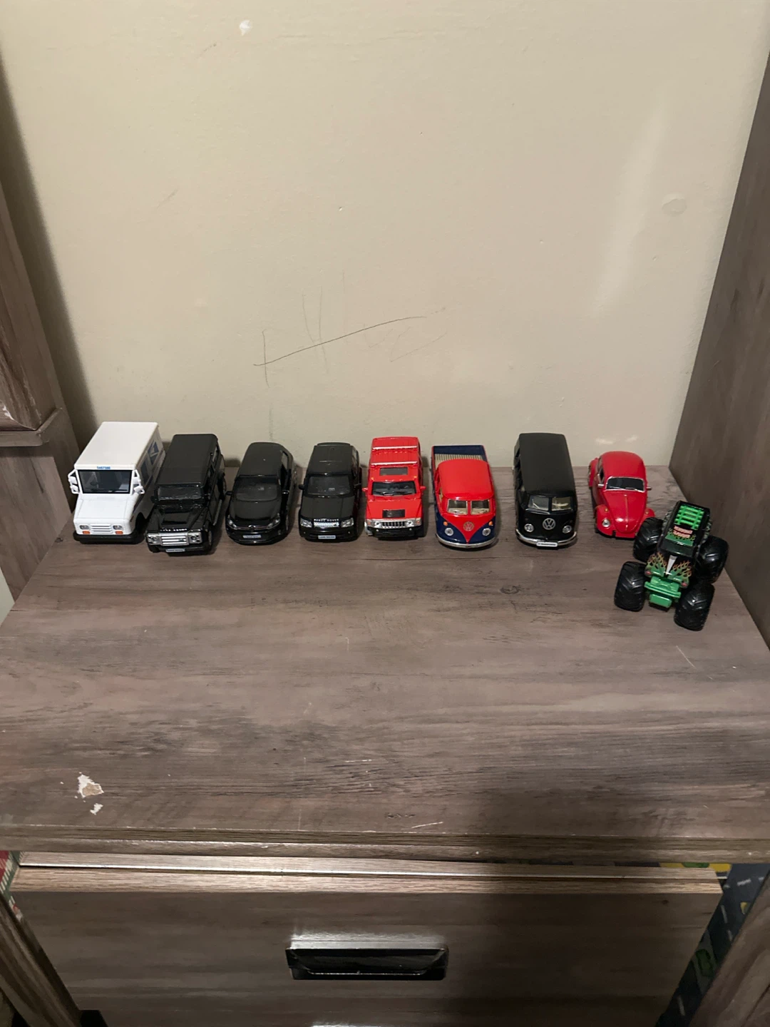 9 toy cars
