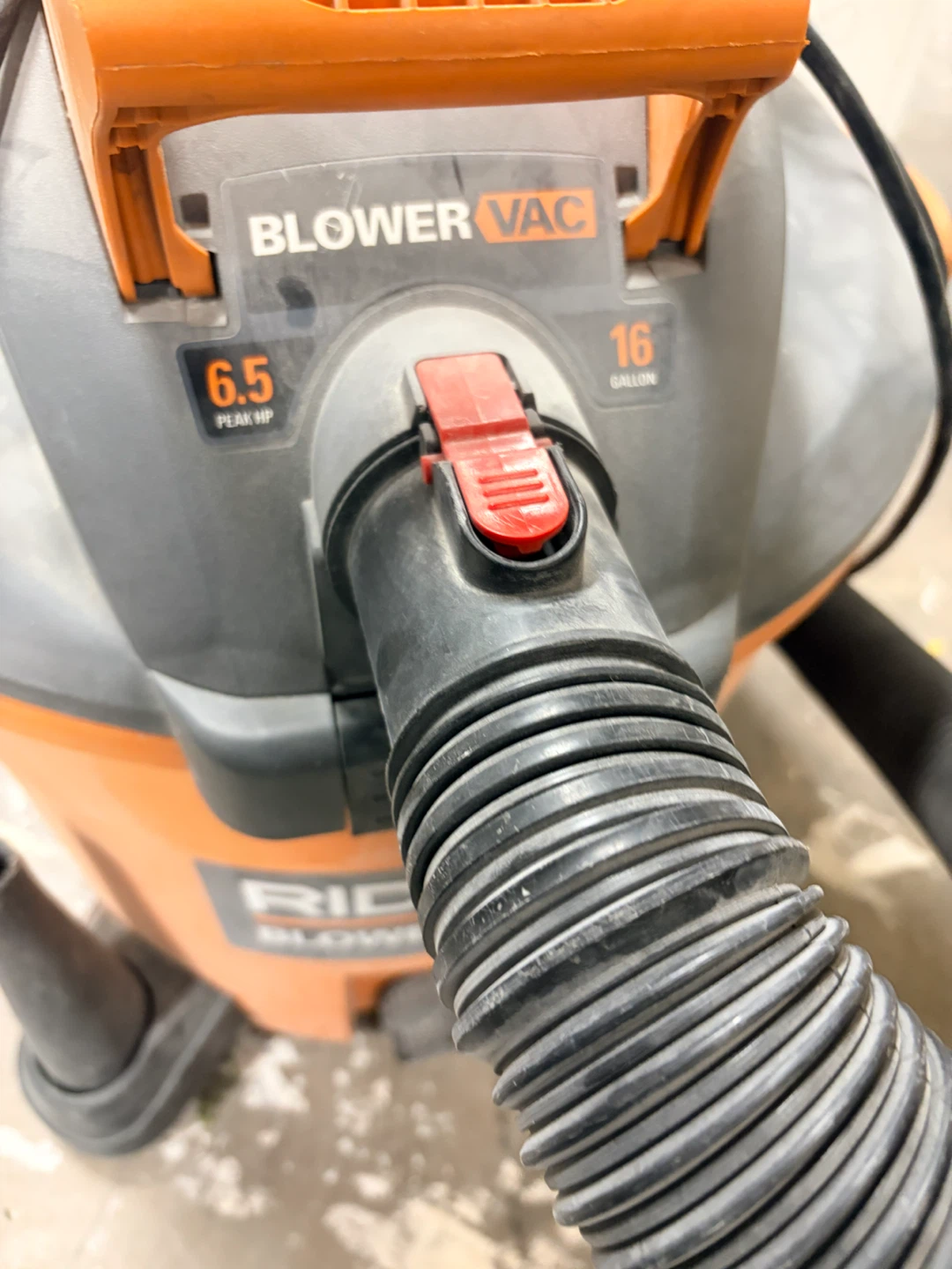 Ridgid 16 Gallon Blower Vac - photo 2