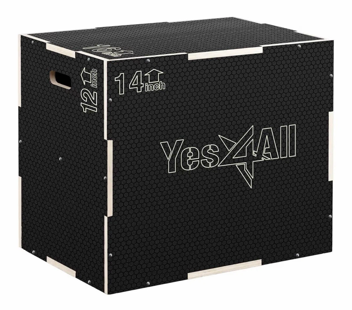 Yes4All 3-in-1 Wooden Plyo Box