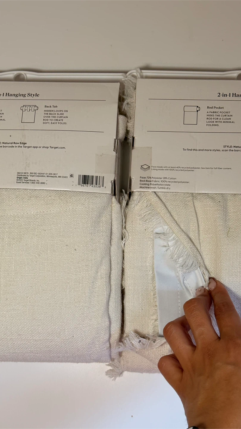 Two Threshold Ivory Blackout Curtains - photo 4