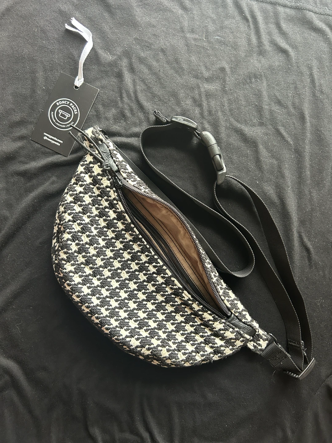 Roncy Packs Houndstooth Belt Bag - photo 3