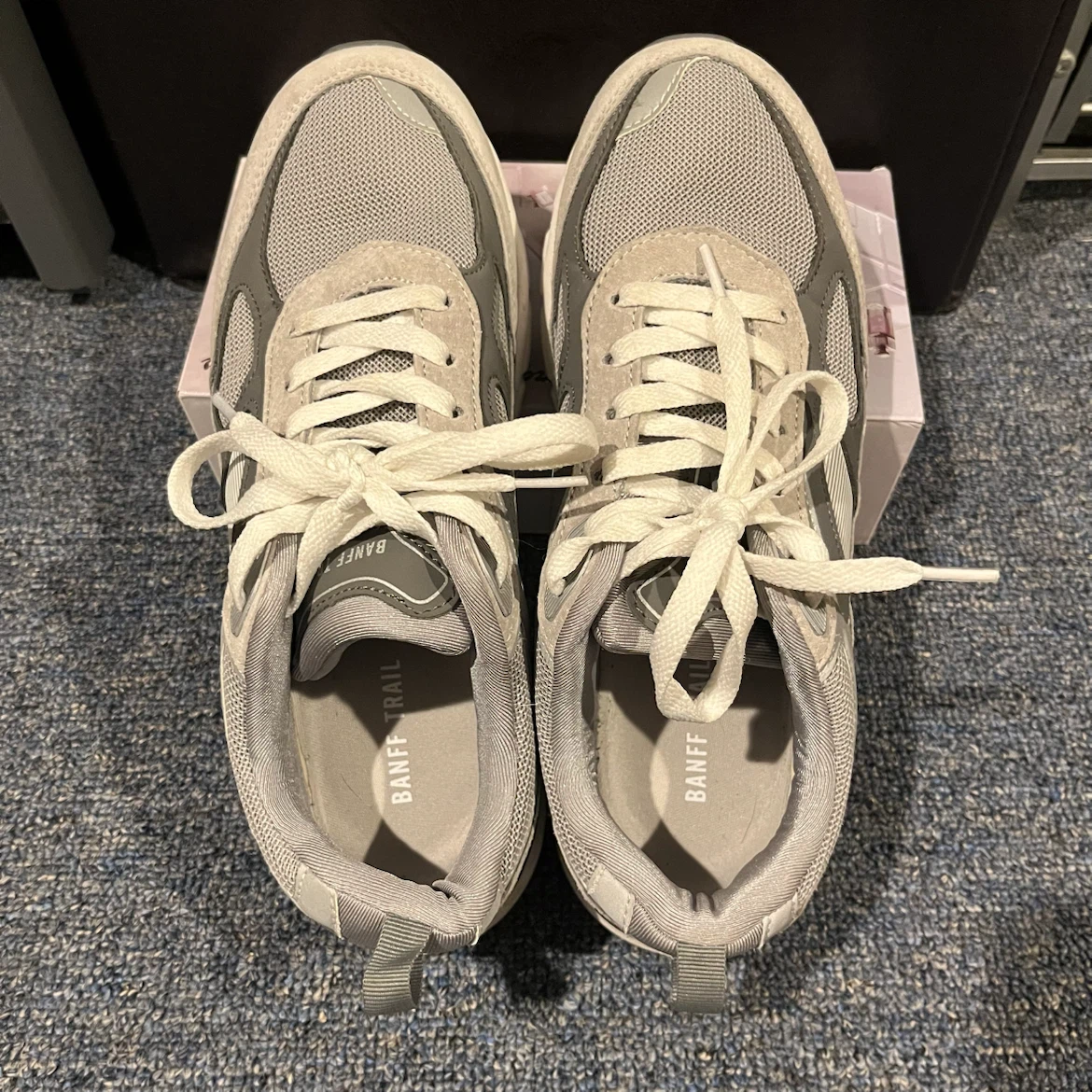 Men’s Grey & White Mesh Sneakers - photo 2