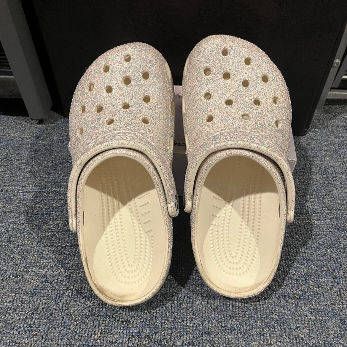 Kids Glitter Crocs in Silver - photo 2