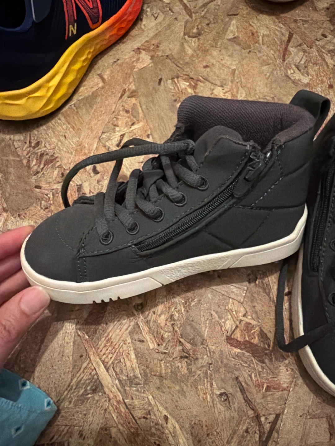 ZARA Kids' High-Top Sneakers - Grey Size 26 - photo 2