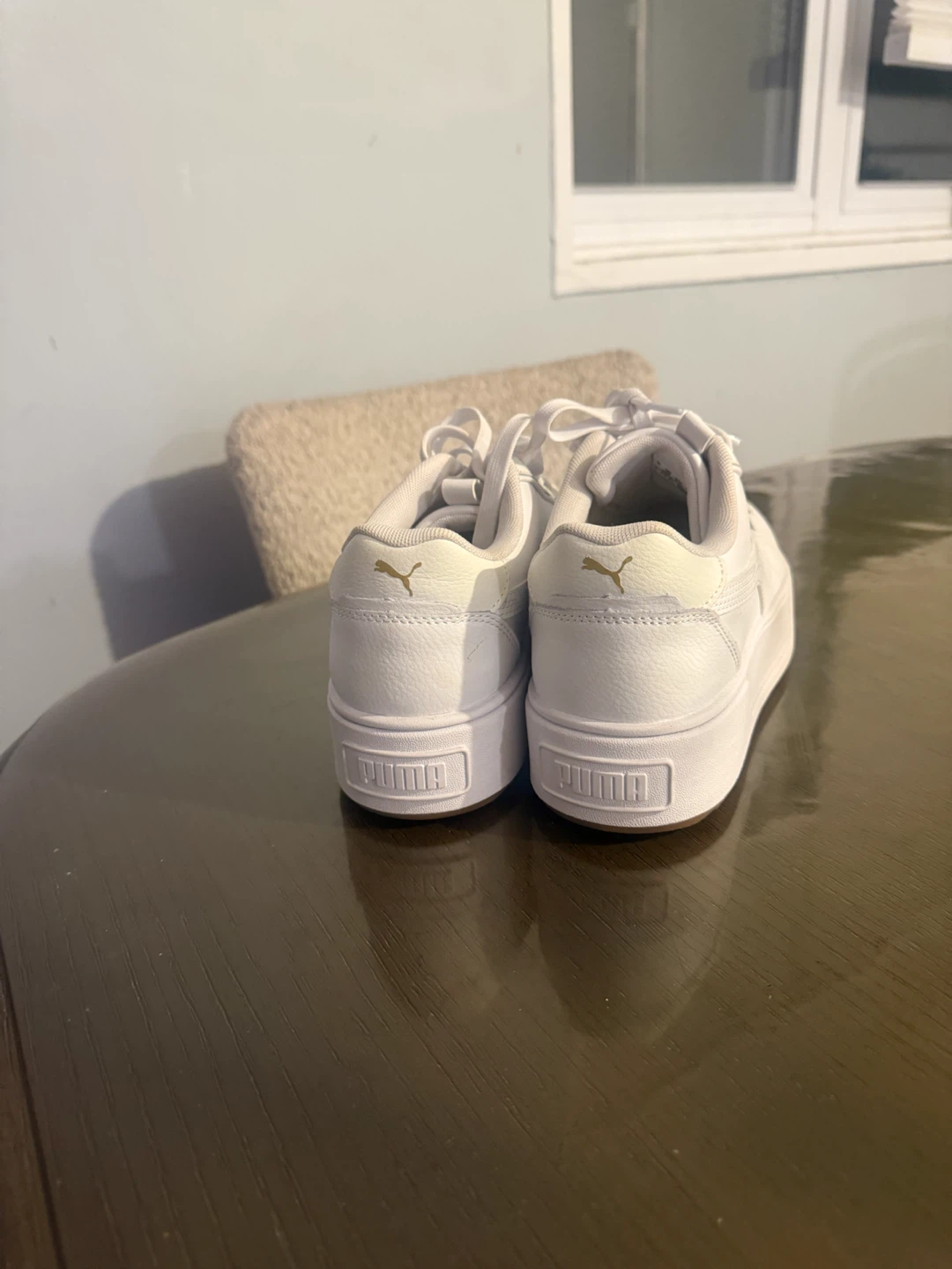 Puma White Platform Sneakers Size 8.5 - photo 4