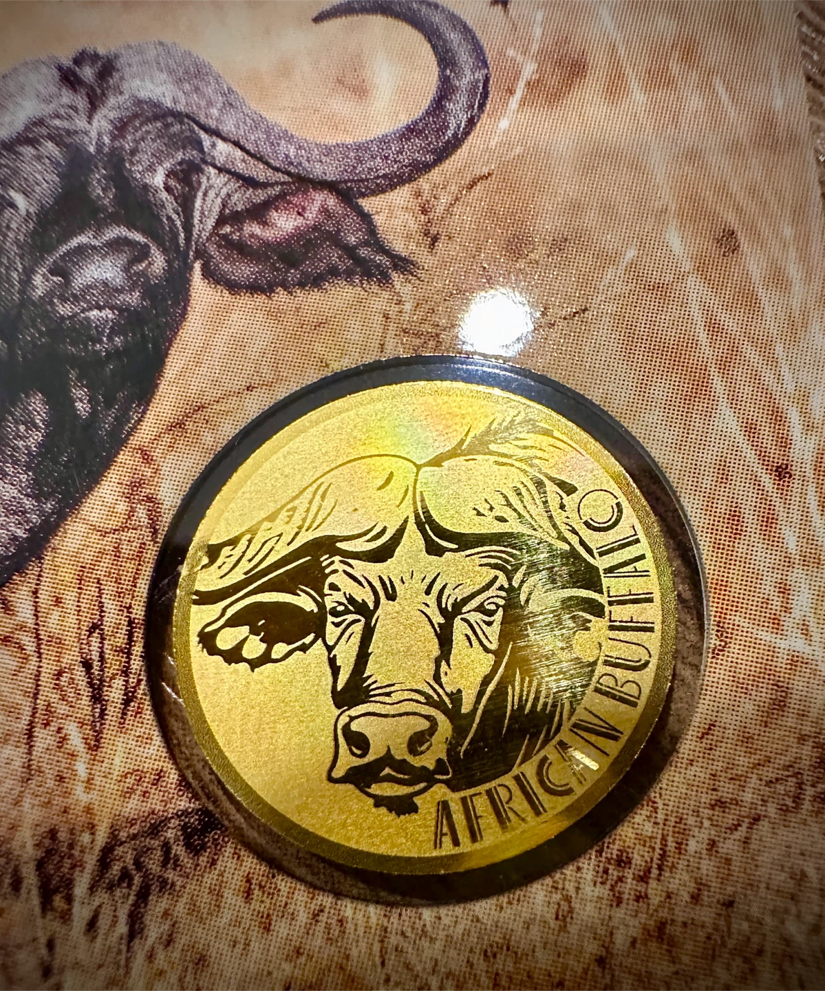 999 African Buffalo Gold Coin 🐂 - photo 3