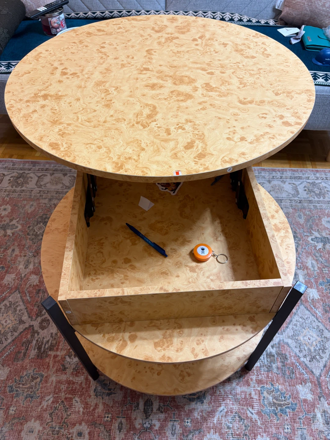 Lift-Top Coffee Table with Storage - photo 3