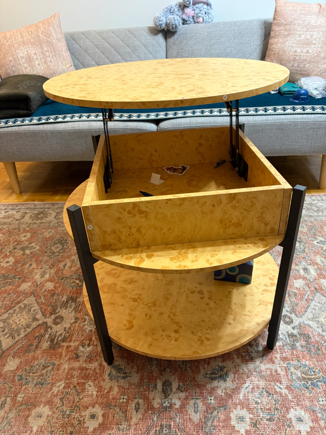 Lift-Top Coffee Table with Storage - photo 4