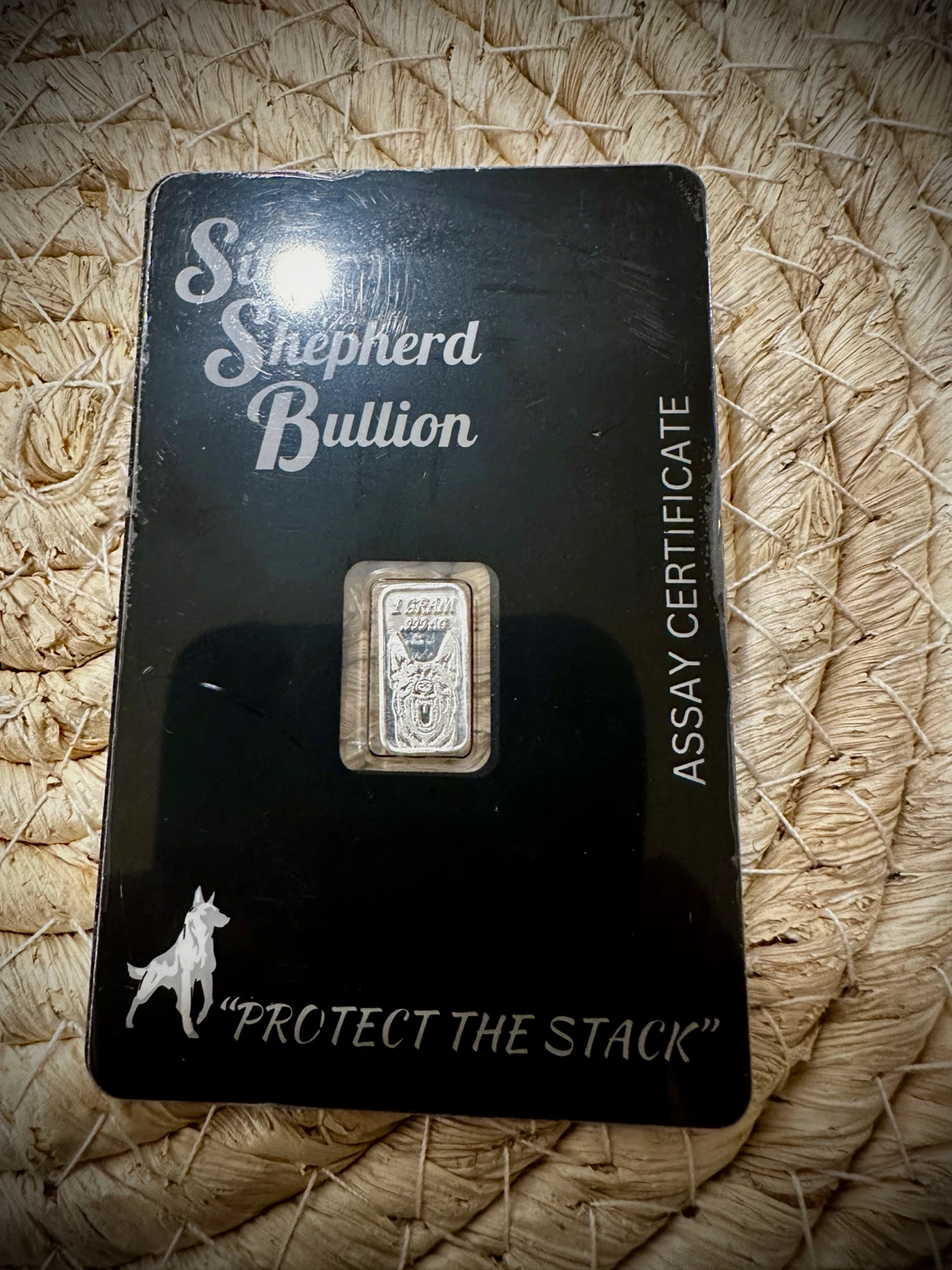 Silver Shepherd Bullion 1 Gram Silver Bar