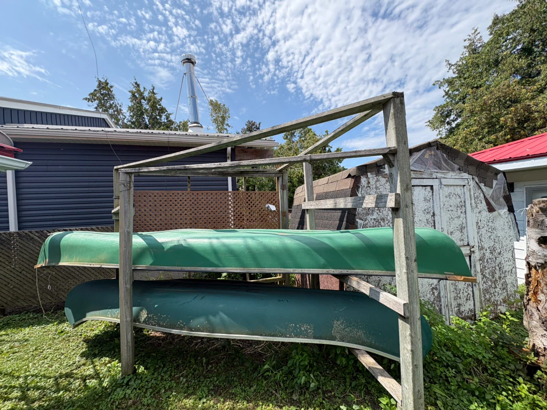 Green Coleman Canoe