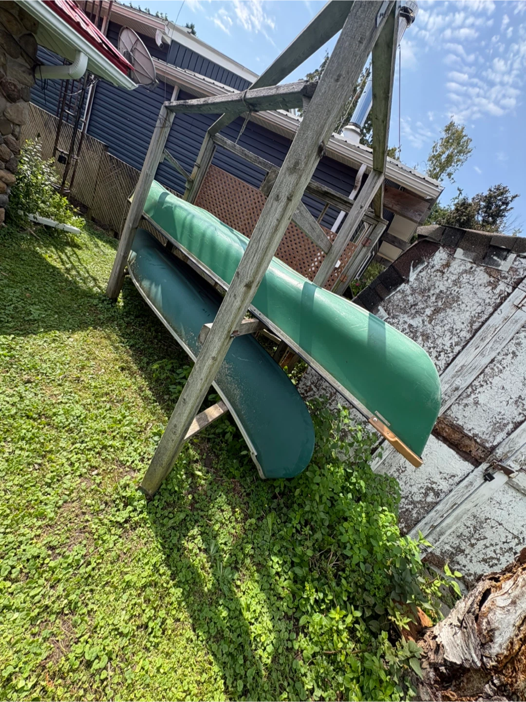 Green Coleman Canoe - photo 3