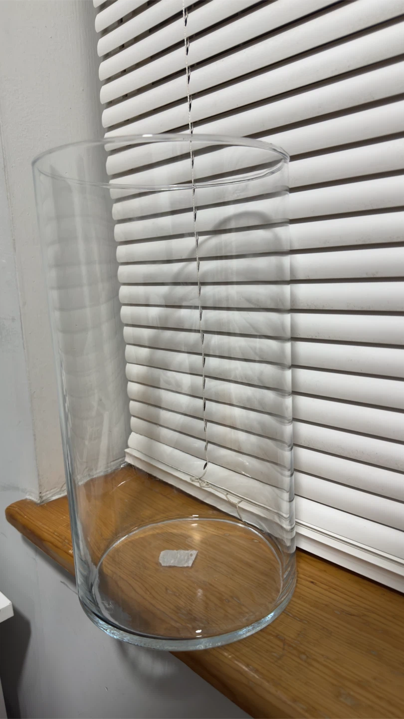 Clear Glass Cylinder Vase
