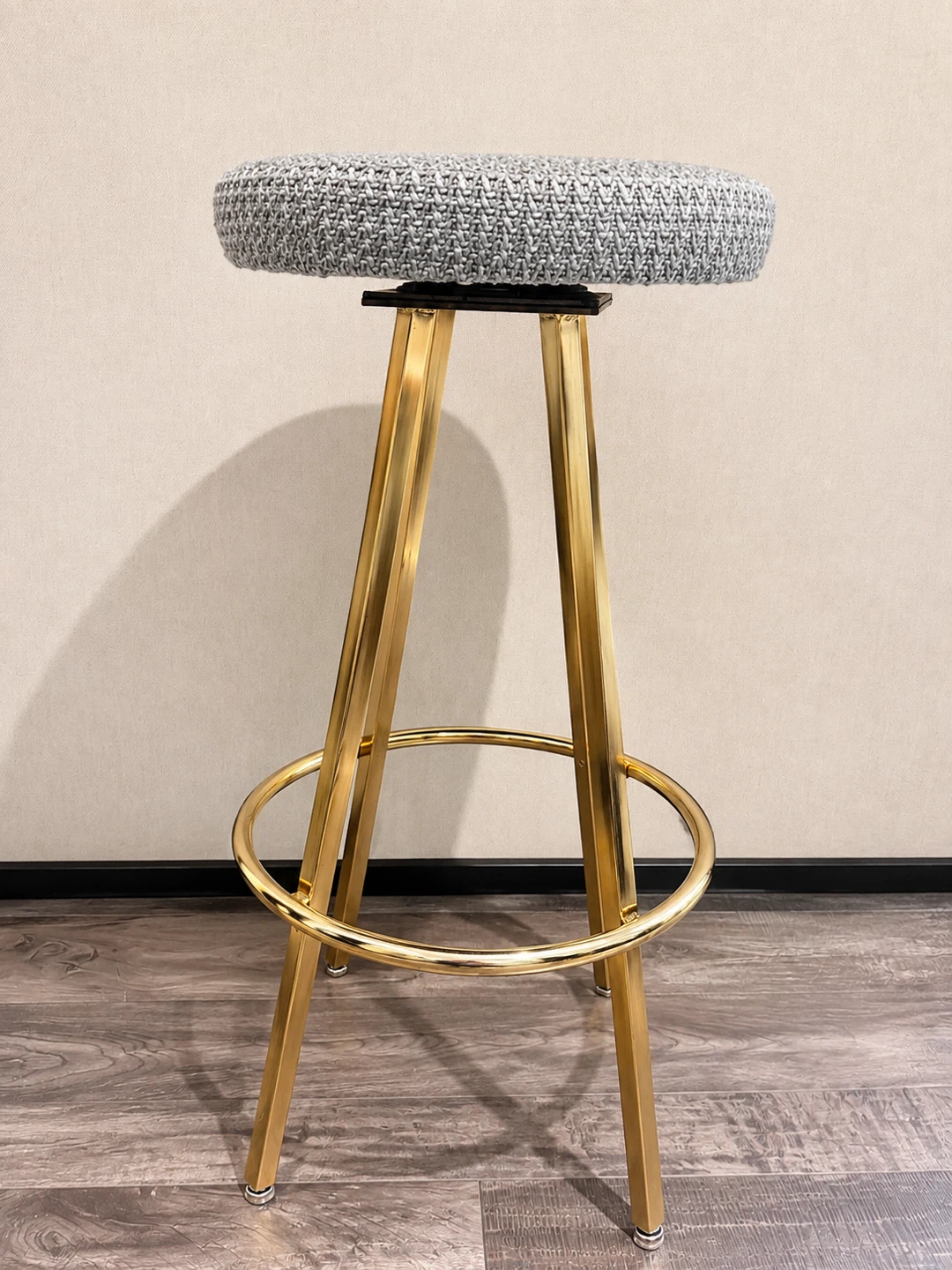 Gold Metal swivel Bar Stool set of 4
