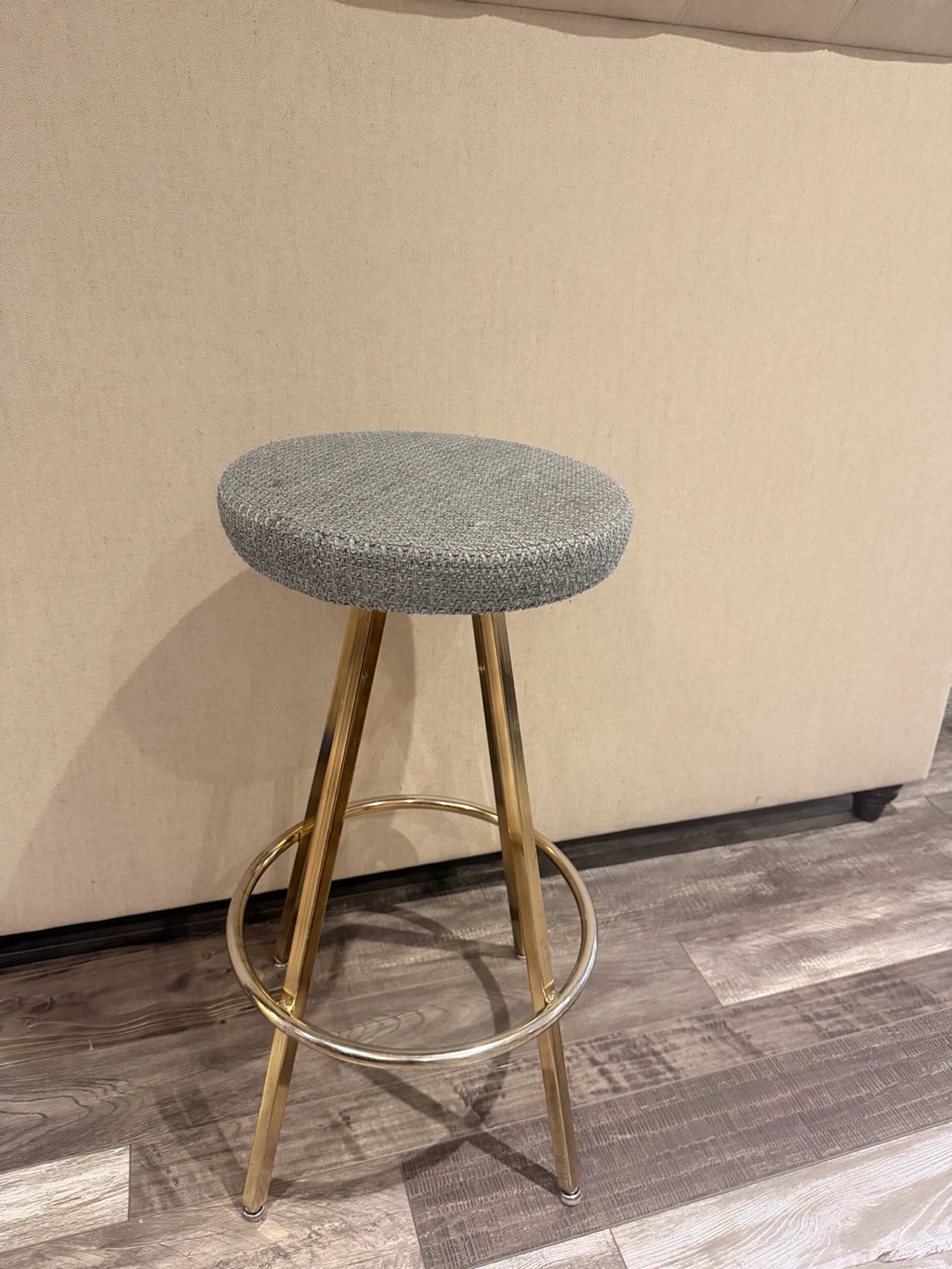 Gold Metal swivel Bar Stool set of 4 - photo 2