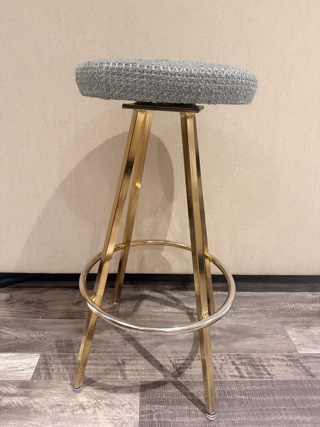 Gold Metal swivel Bar Stool set of 4 - photo 3