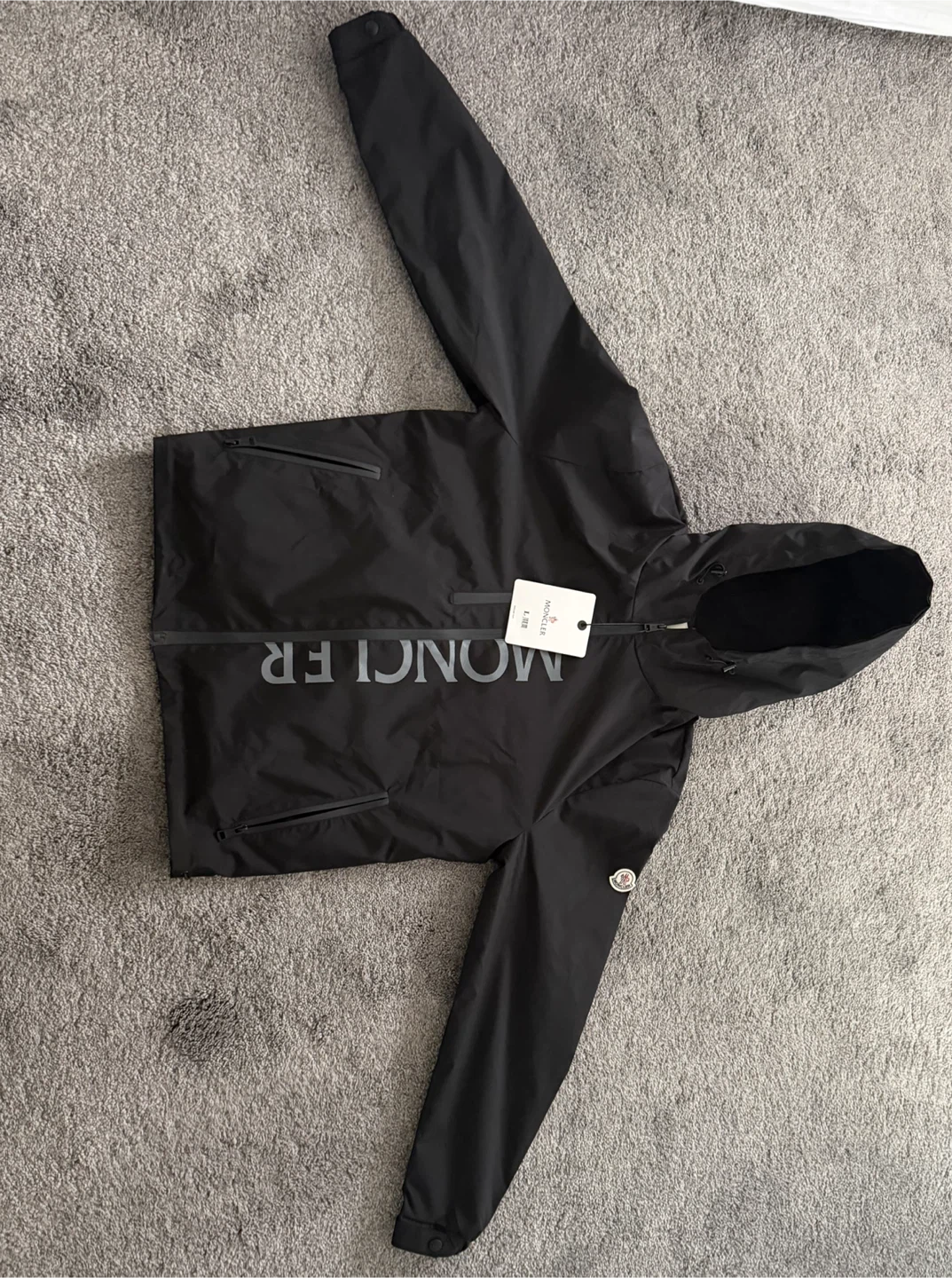 Moncler Windbreaker Jacket Black