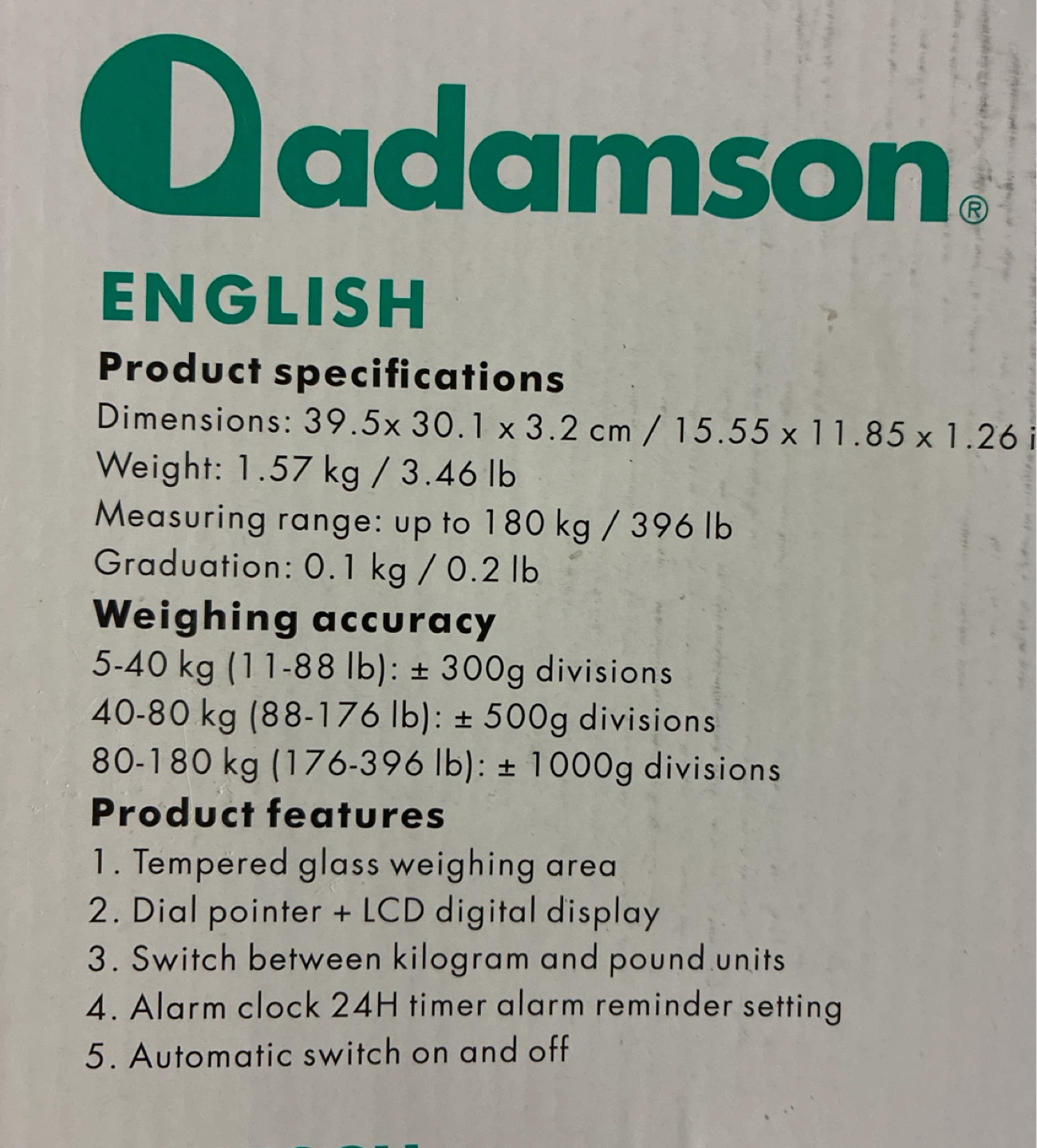 New Adamson 2 in 1 Hybrid Scale - photo 2