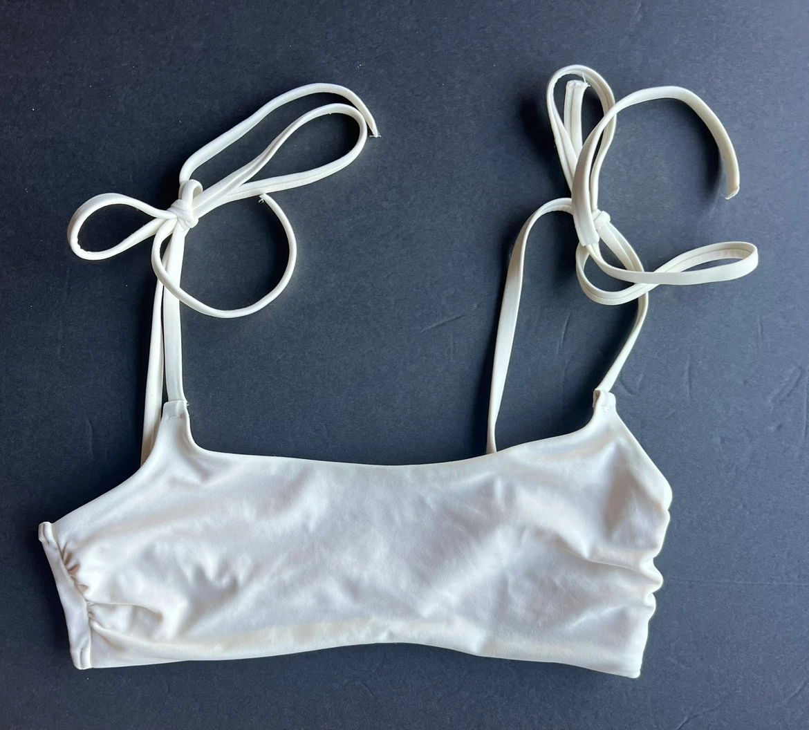 Chelsea 28 Cream Ruched Bikini Top