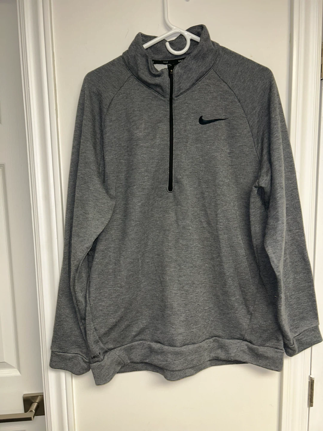 Nike Dri-FIT 1/4 Zip Pullover Men's Medium Grey - photo 5