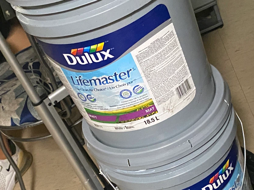 Dulux Lifemaster Matte White Paint 18.5L