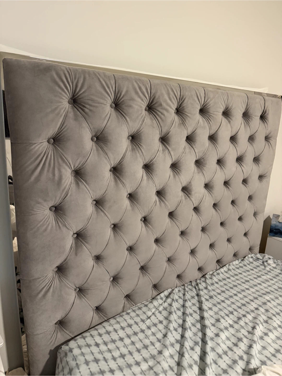 Queen bed headboard and frame - photo 5