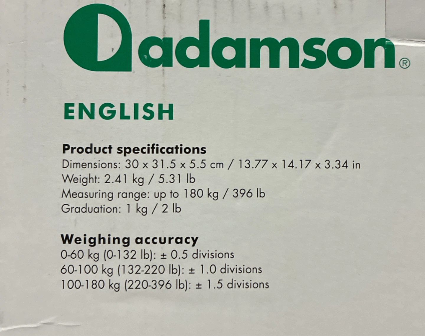 New Adamson A25 Analog Scale - photo 3