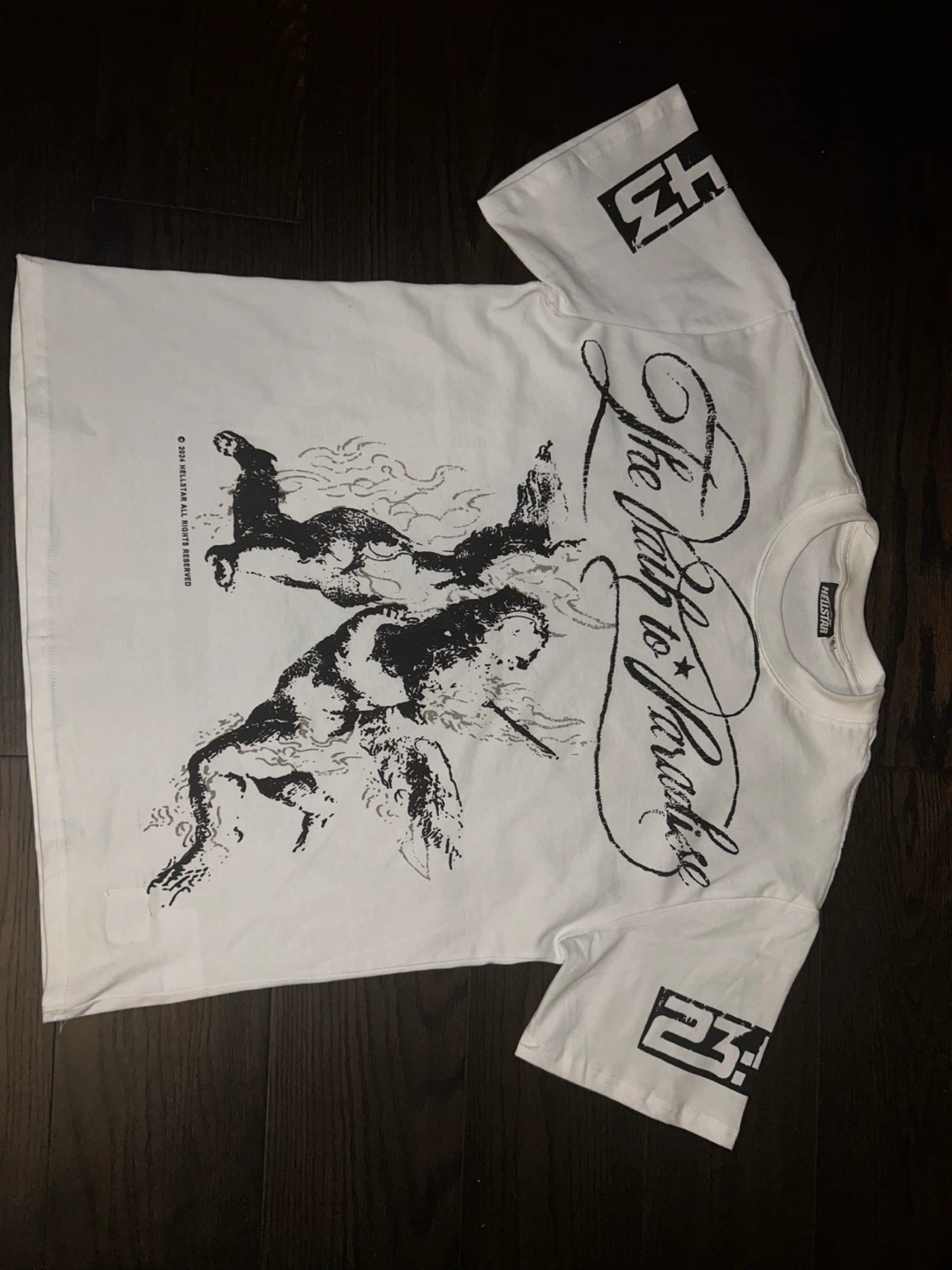 Hellstar White T-Shirt Size M