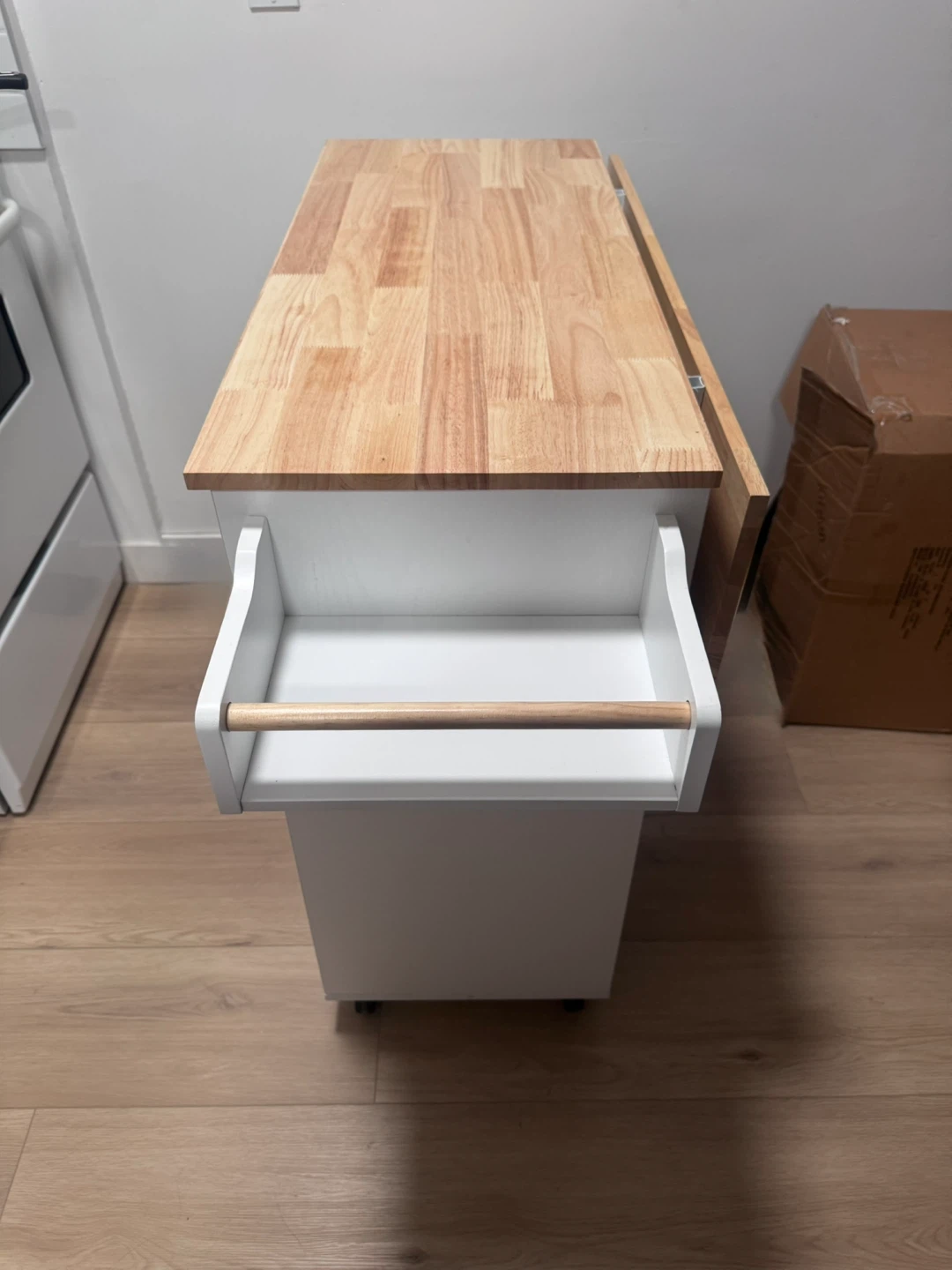 Kitchen Island with Drop Leaf - photo 2