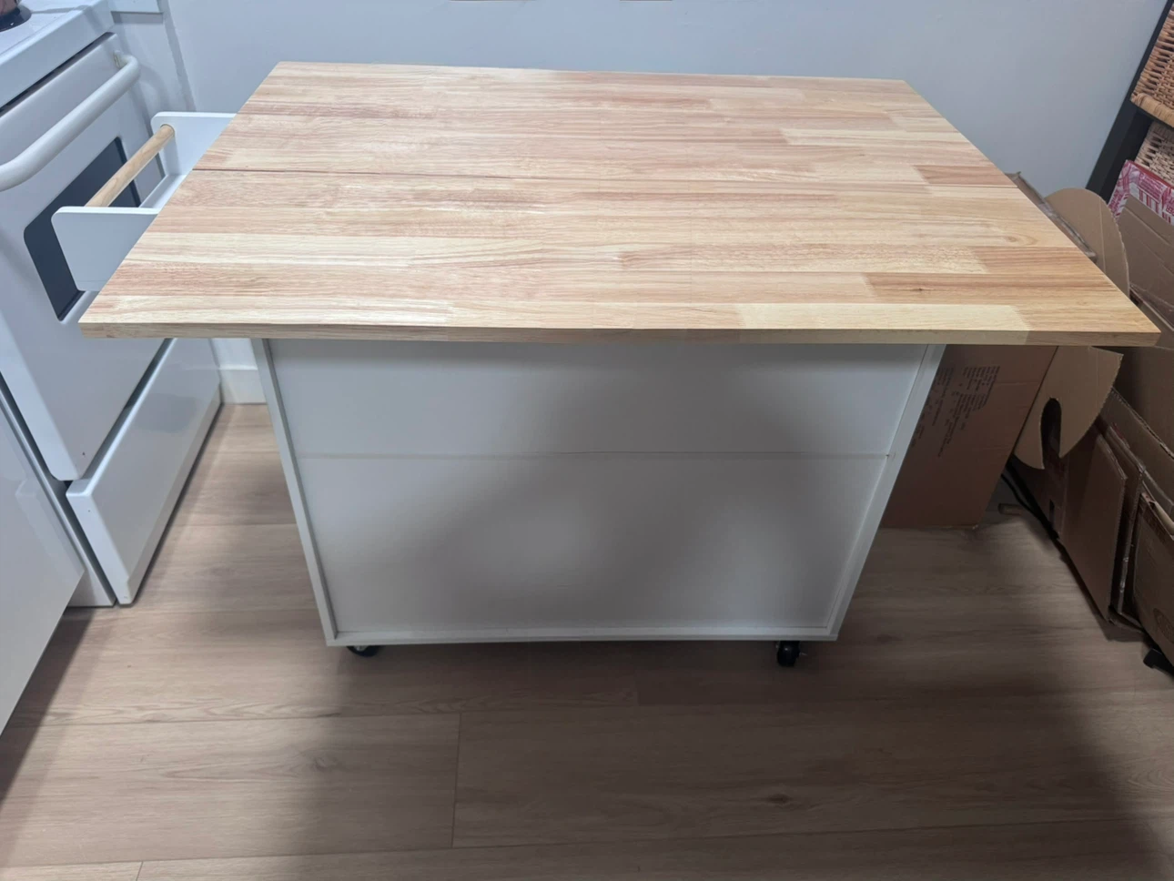 Kitchen Island with Drop Leaf - photo 4