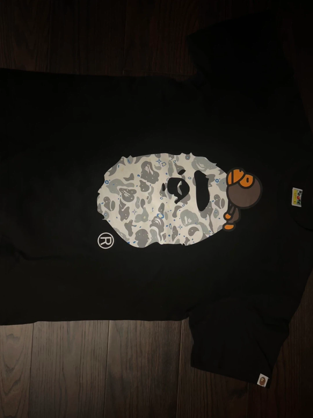 A Bathing Ape Black Graphic T-Shirt