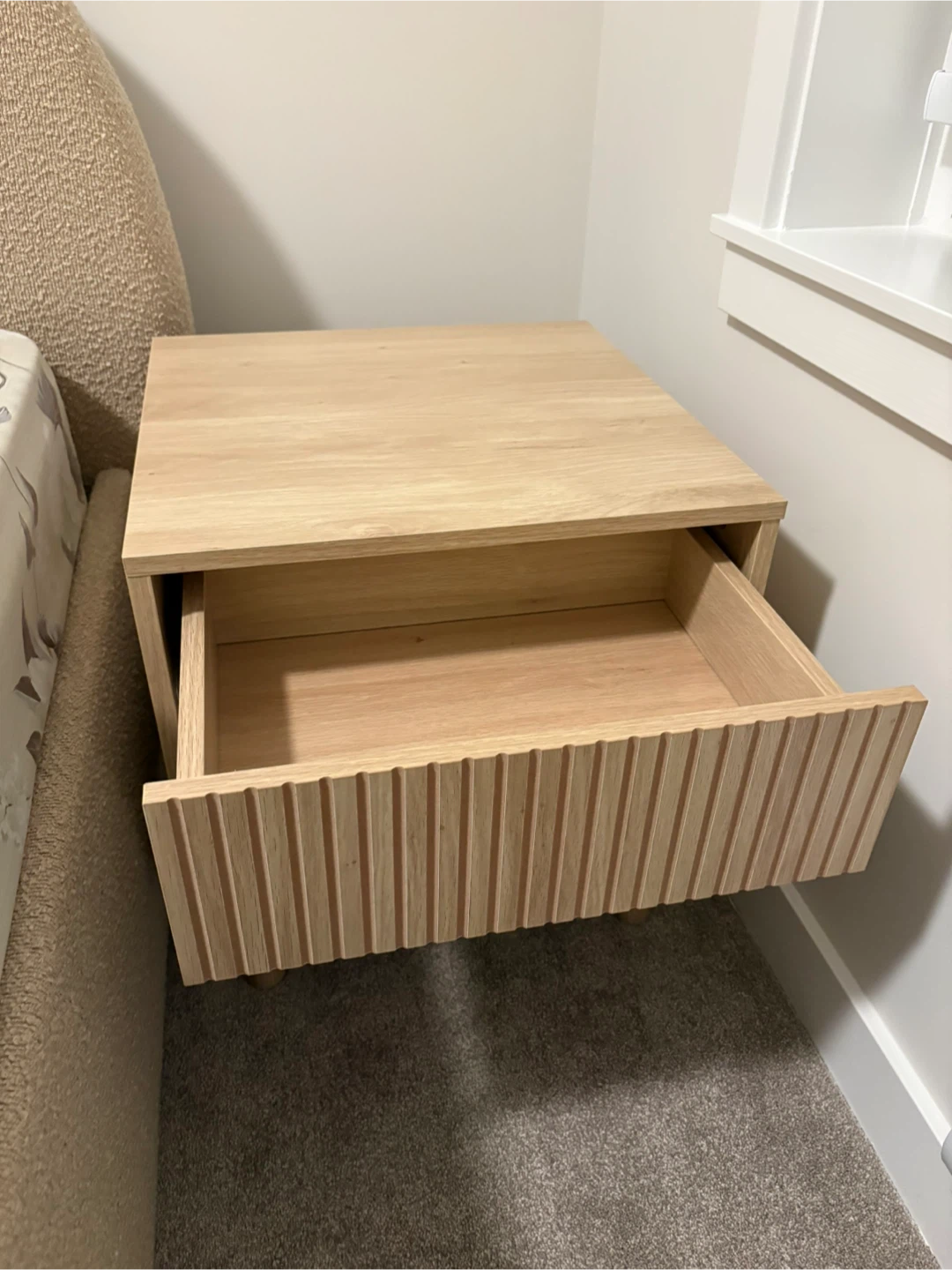 Light Oak Bedside Table