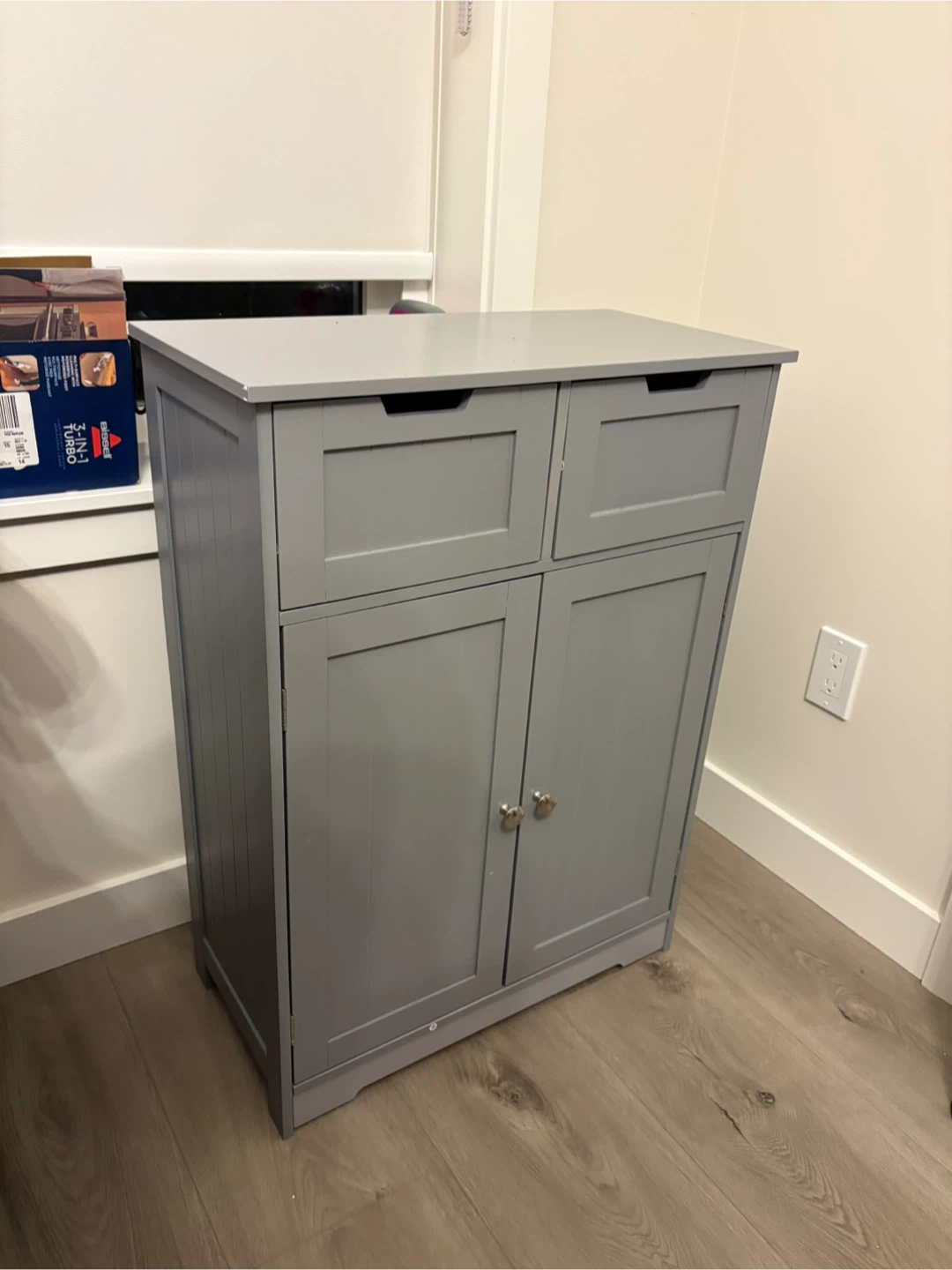 Grey Storage Cabinet