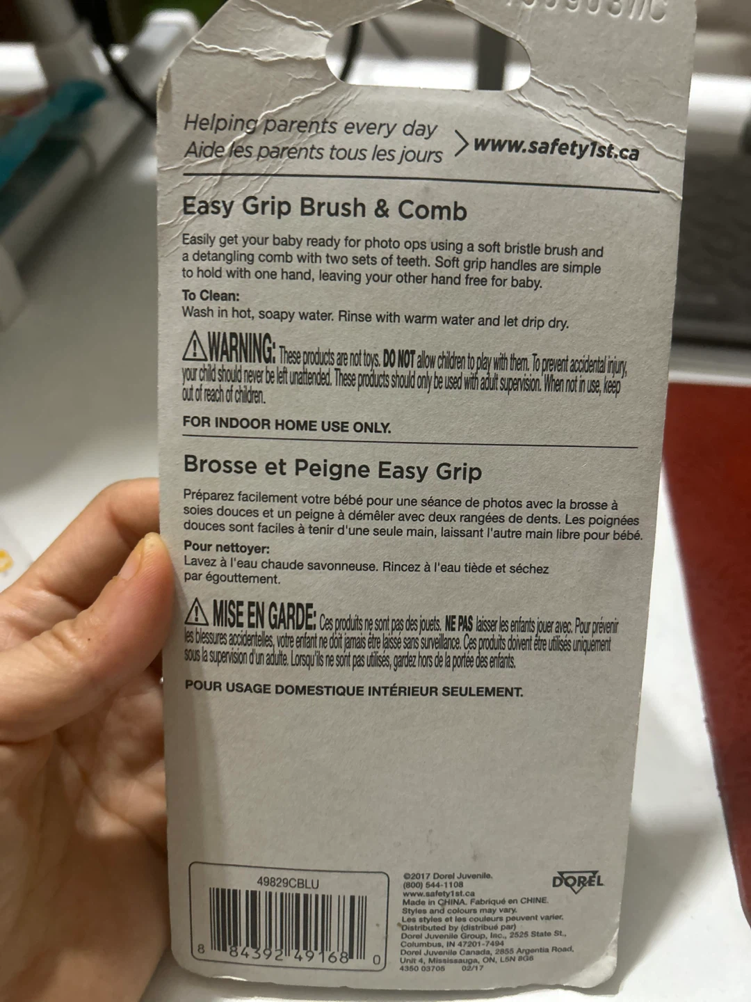 Safety 1st Easy Grip Baby Brush & Comb Set - photo 4