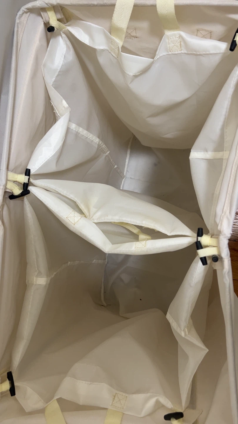 Double Laundry Hamper with Lid - photo 4