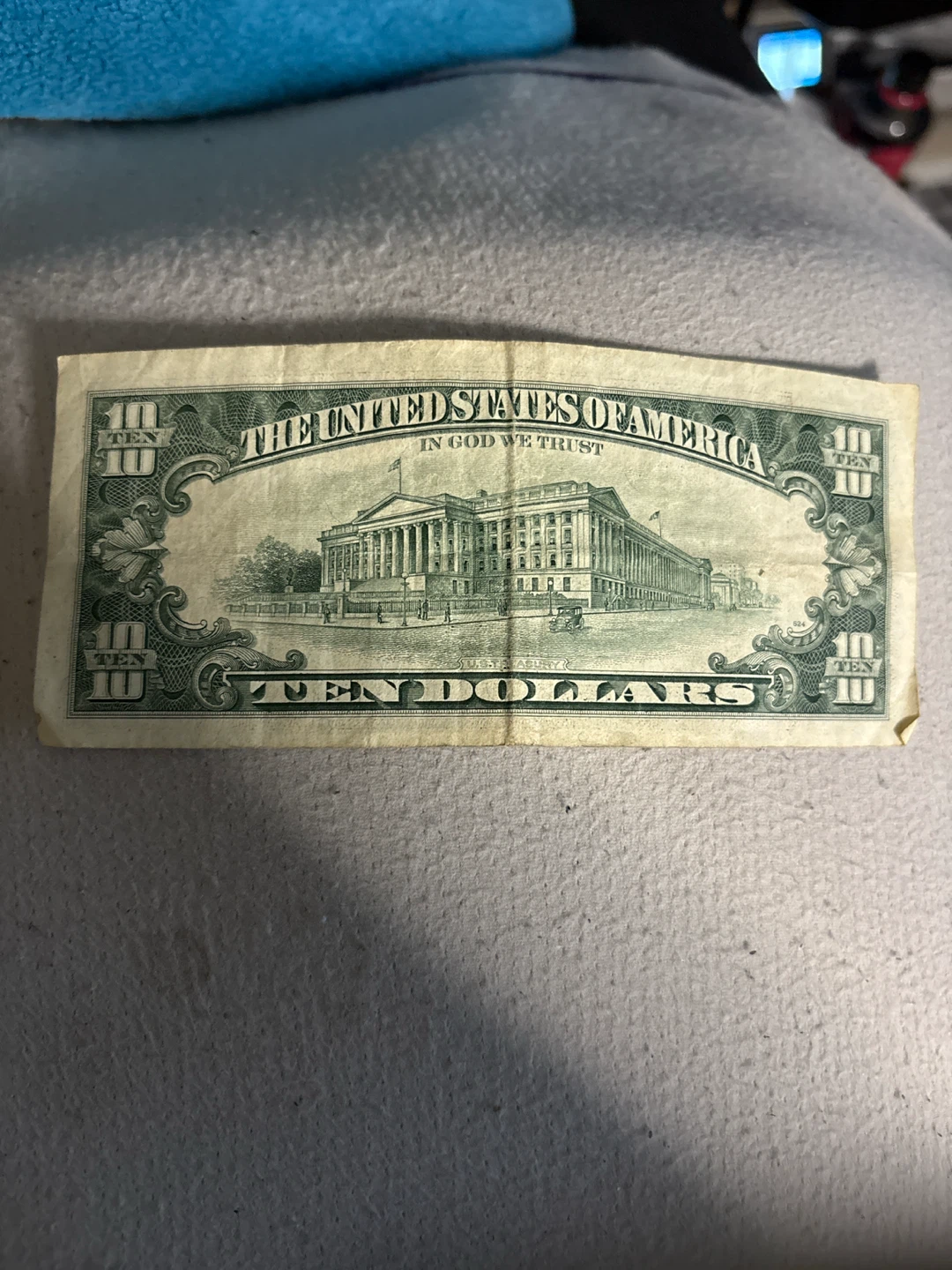 Ten Dollar Bill - US Currency
