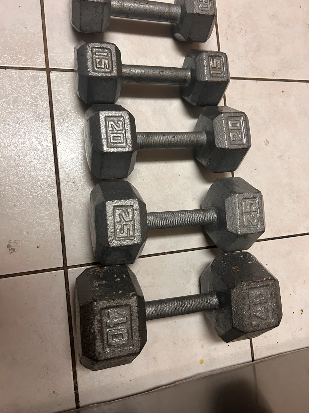 Dumbbell each 1 -5,10,12,15,20,25,40 pick up Scarborough - photo 2