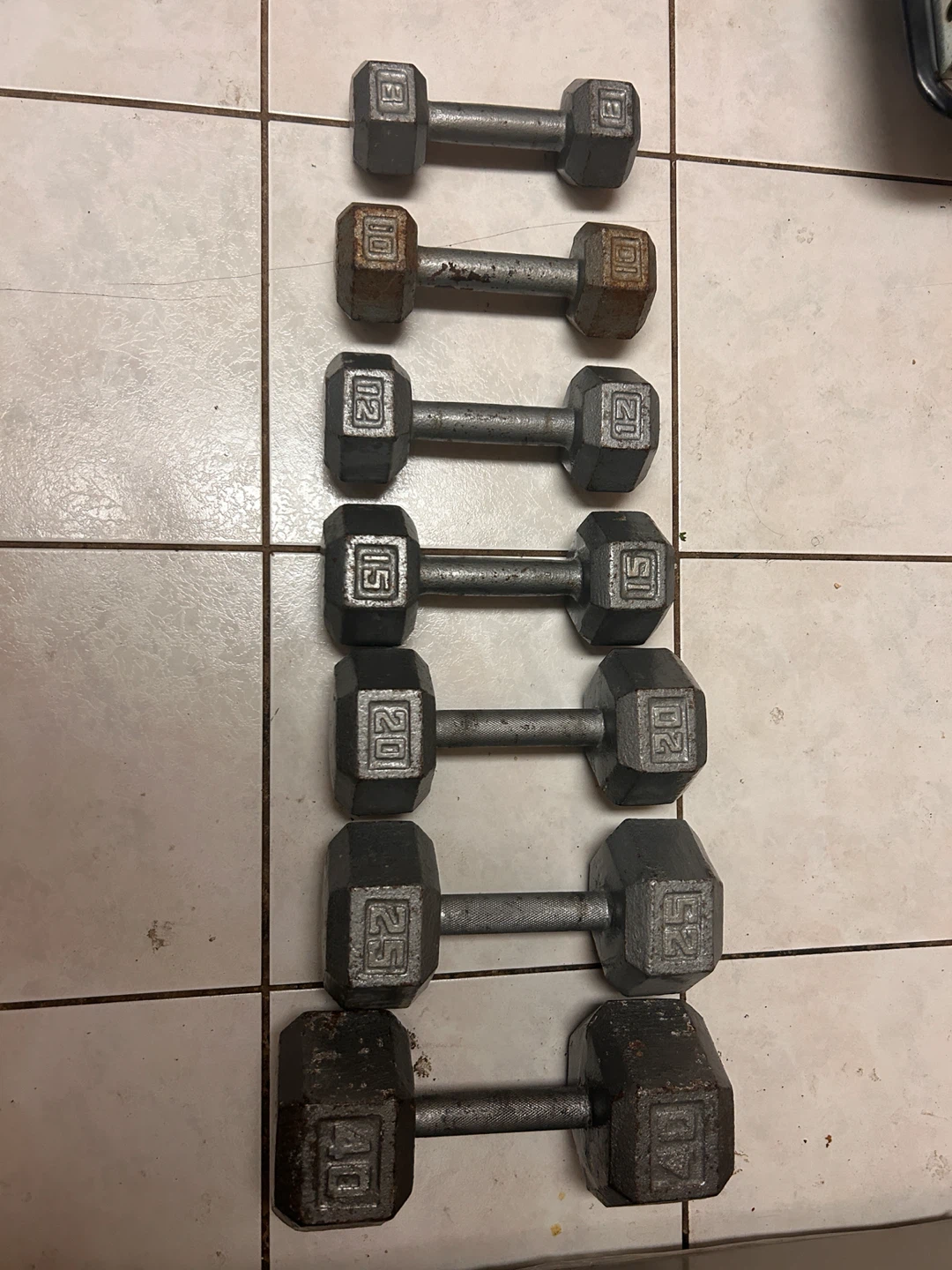 Dumbbell each 1 -5,10,12,15,20,25,40 pick up Scarborough - photo 4