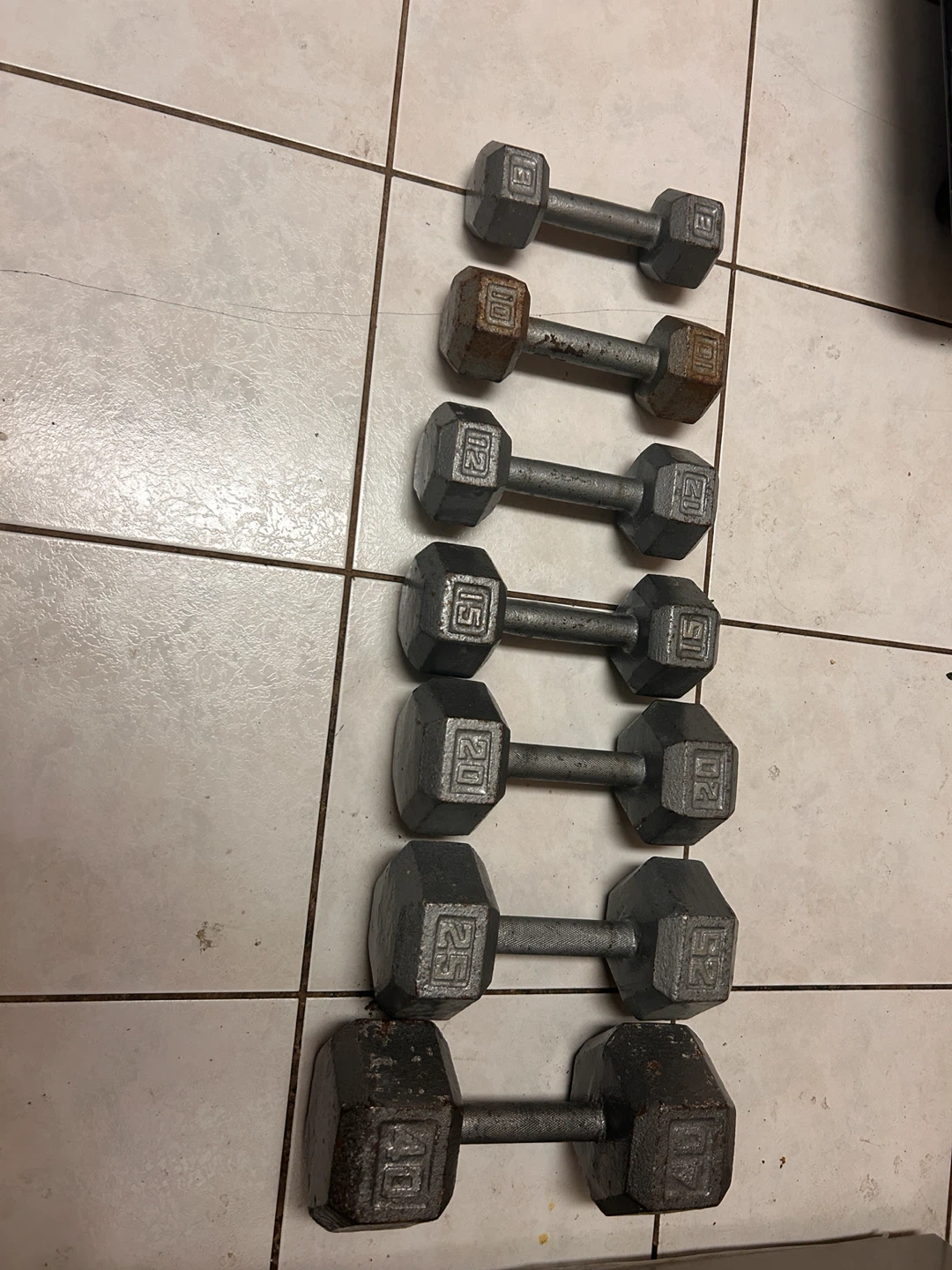Dumbbell each 1 -5,10,12,15,20,25,40 pick up Scarborough - photo 5