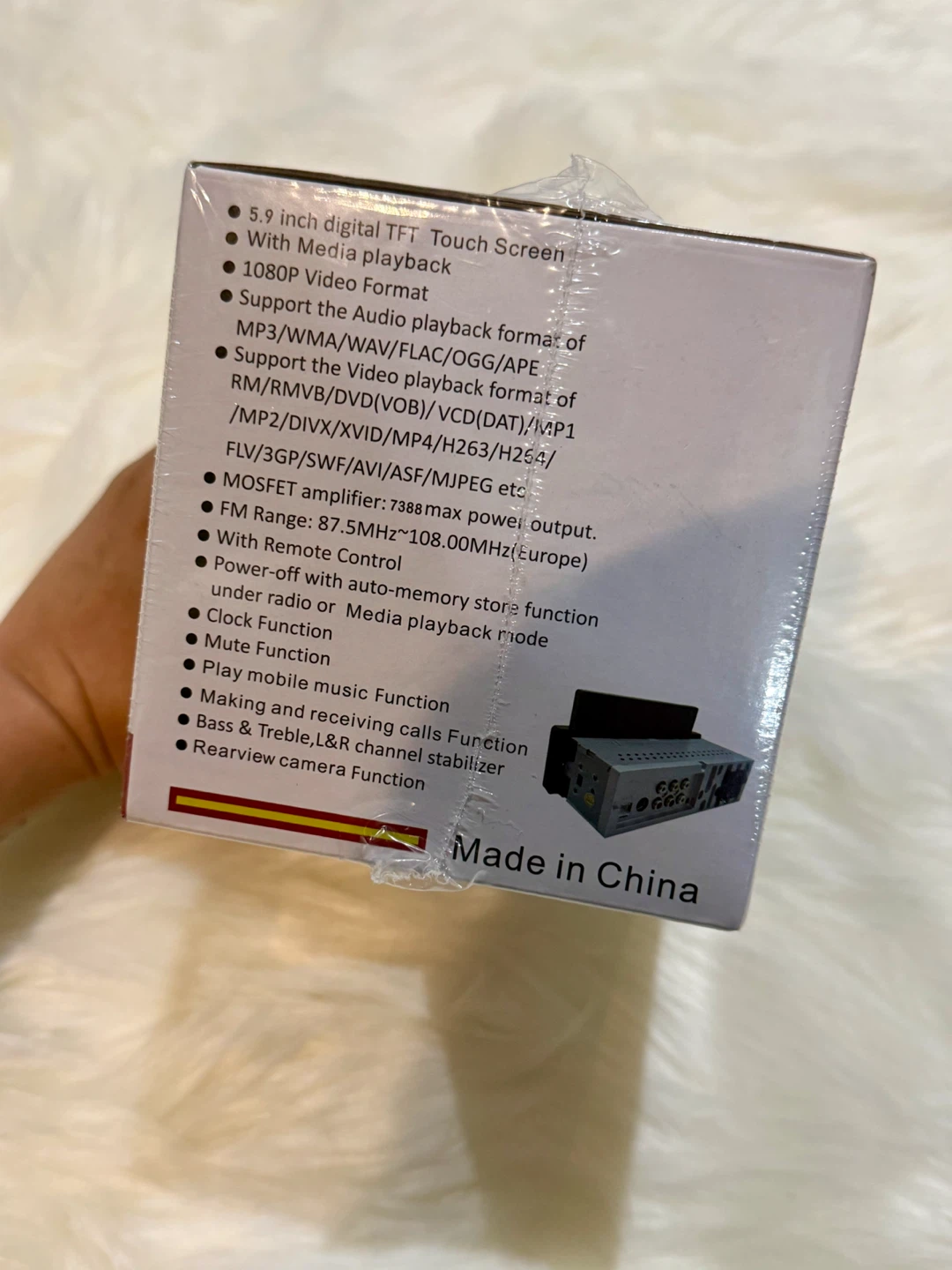 5.9 inch 1 Din Car Stereo Player - photo 3