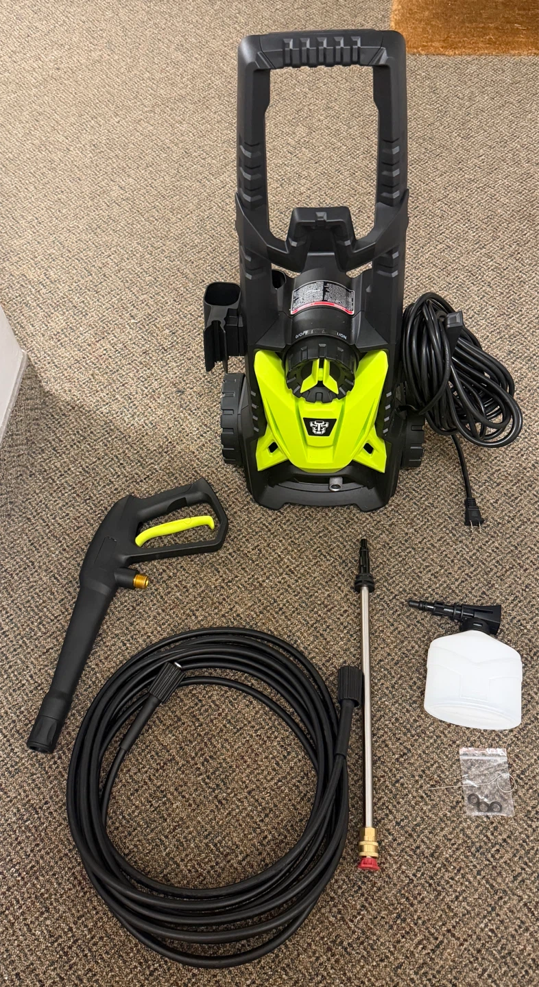 DEKO Electric Pressure Washer w/ Hose, Foam Cannon & Tips - photo 2