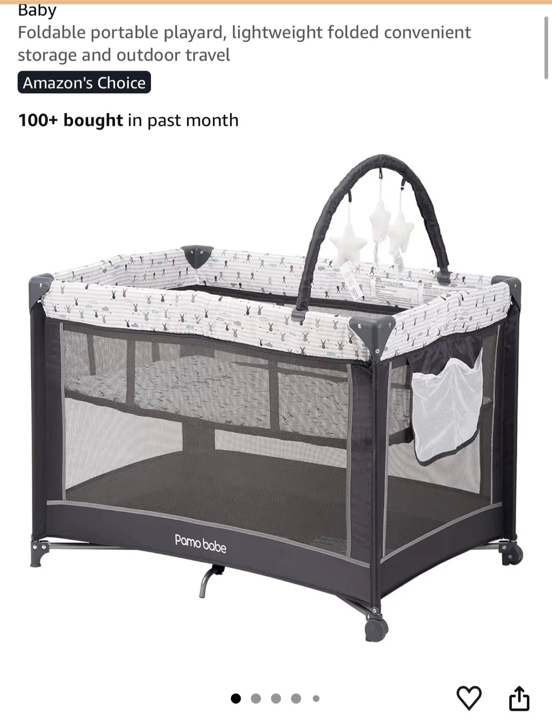 Pamo Babe Foldable Portable Playard
