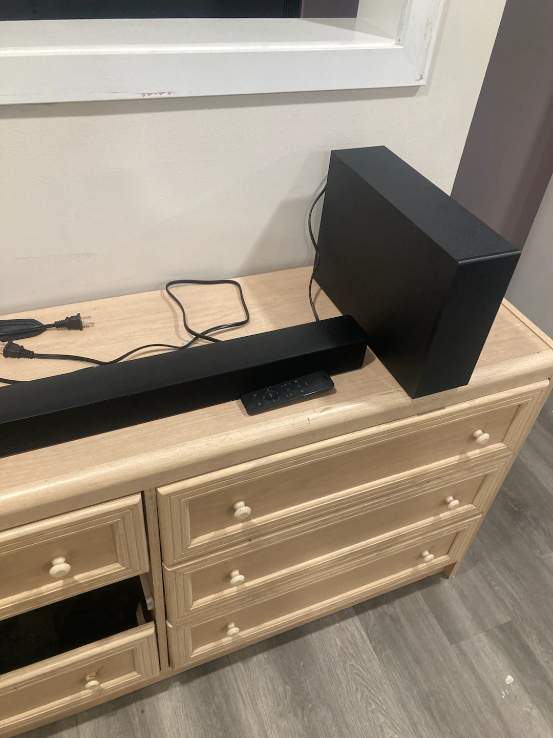 Onn Bluetooth soundbar and subwoofer